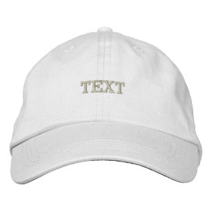 White Colour Cotton Embroidered Hats Caps