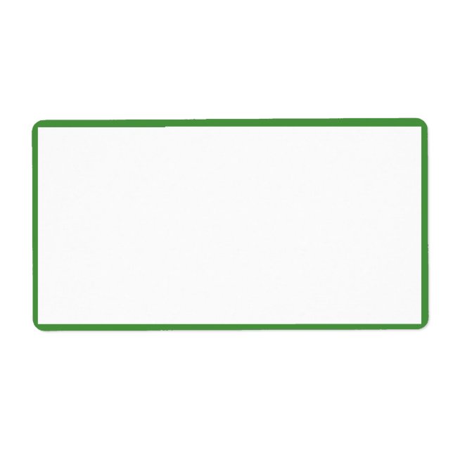 White Colour with Thin Green Borders (Front)