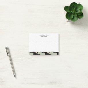 White Colourful Abstract Geometric Shapes Pattern Post-it Notes