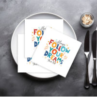 White Colourful Motivation Quote Follow Your Dream