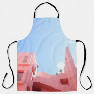 White concrete building apron