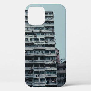 WHITE CONCRETE BUILDING iPhone 12 CASE