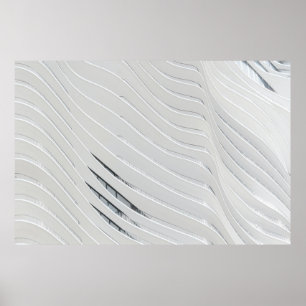 White concrete building wall poster