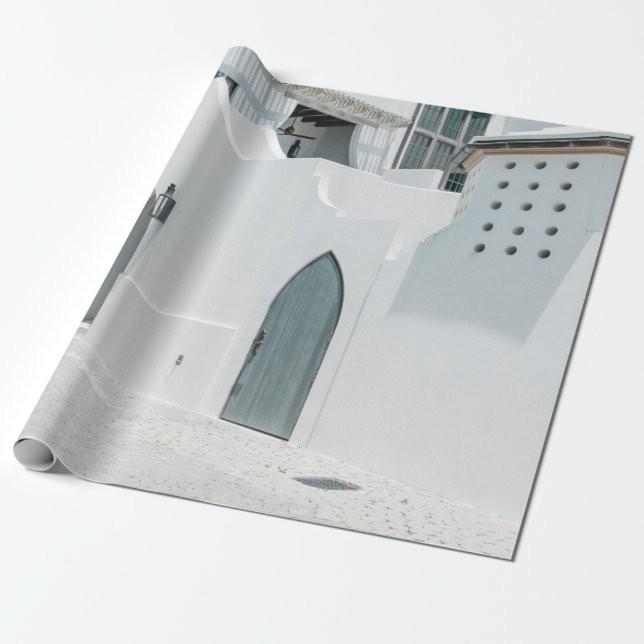 White concrete house wrapping paper (Unrolled)