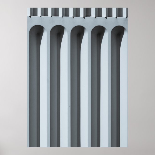 White concrete pavement poster (Front)