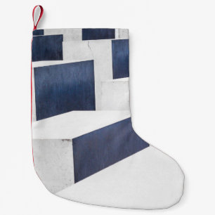 White concrete pavements small christmas stocking