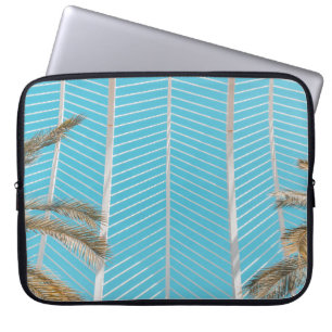 White concrete structure in the morning photo laptop sleeve