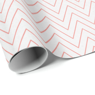 White & Coral Charm - Classic Wrapping Paper