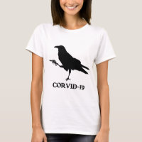White Corvid-19 Women's Basic T-Shirt