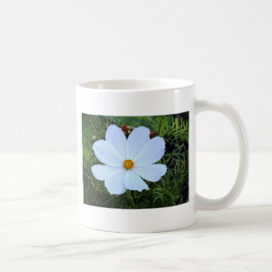 White Cosmos Coffee Mug
