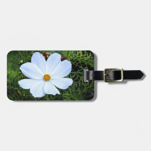 White Cosmos Luggage Tag