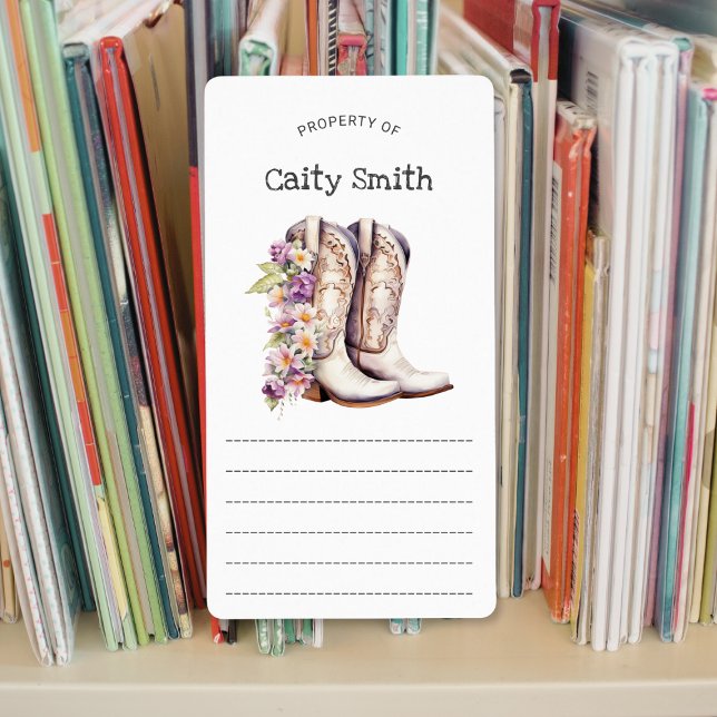 White Cowgirl Boots with Flowers property of  (Creator Uploaded)