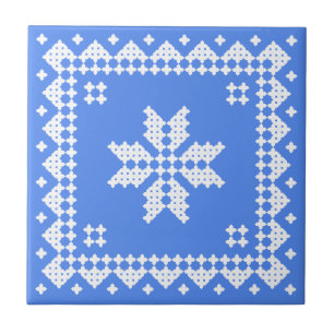 White cross-stitch - you can change background tile