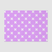White cross stitches on lilac