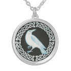 White Crow pendant necklace