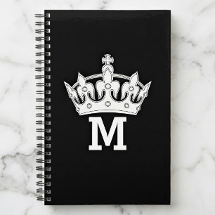 White Crown Monogram Personalised Planner