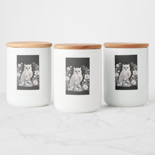 White Crystal Pearl Owl Food Label