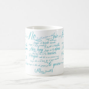 White cup poem of Mario benedetti