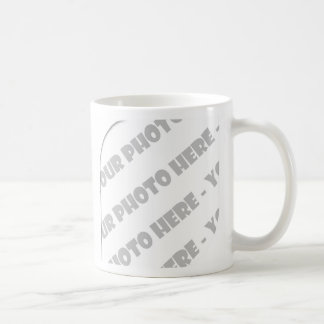 White Curves Photo Mug - Create Your Own