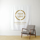 White Custom Company Logo Backdrop For Events