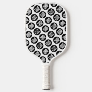 White Custom Logo business pattern Pickleball Paddle