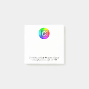 White Custom Logo Desk Memo Branding notepad
