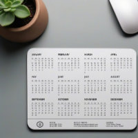 White Customisable Company Logo Swag 2024 Calendar