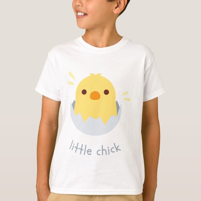 White cute chick T-Shirt (Front)