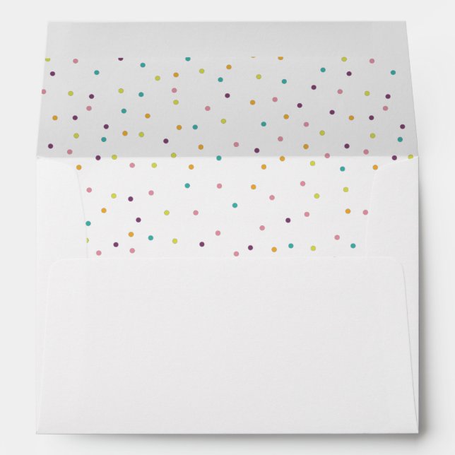 White Cute Colourful Envelope (Back (Bottom))