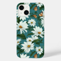 White Daisies and Butterflies