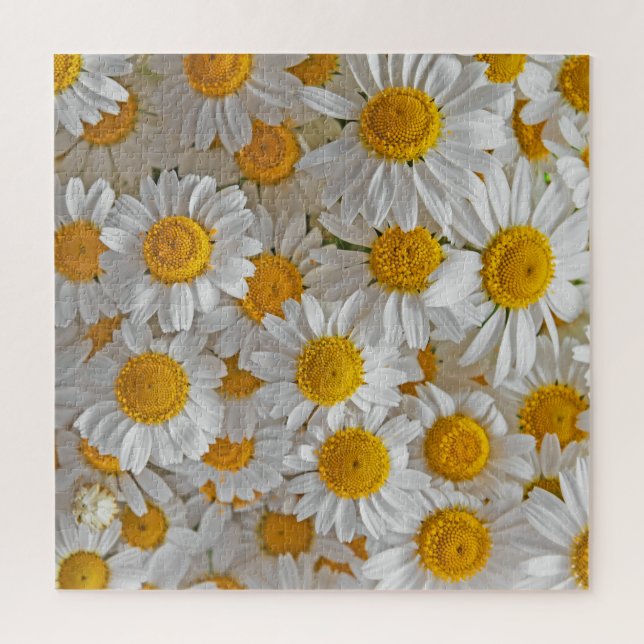 White Daisies: Beautiful Floral Background Jigsaw Puzzle (Vertical)