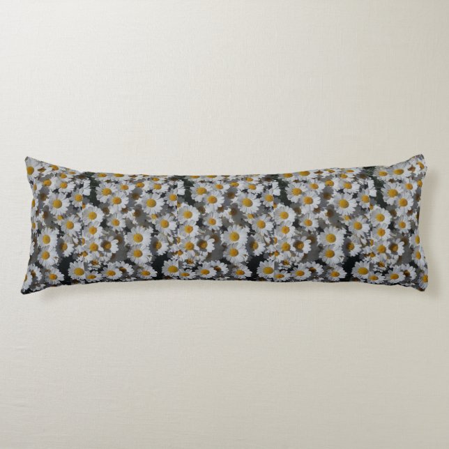 White Daisies Body Cushion (Front)