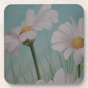 WHITE DAISIES COASTER