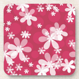 White daisies coaster