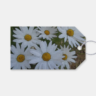 White Daisies Gift Tags
