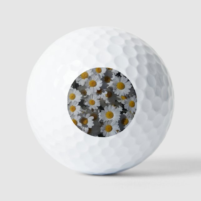 White Daisies  Golf Balls (Front)