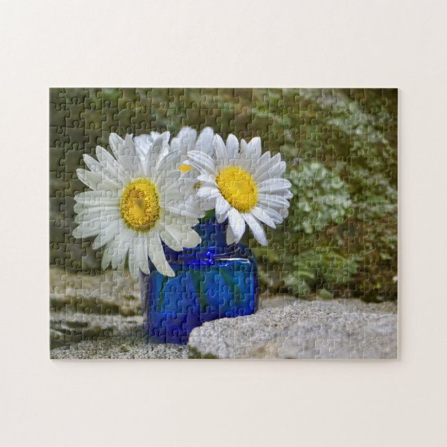 White Daisies Jigsaw Puzzle (Horizontal)