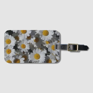 White Daisies Luggage Tag