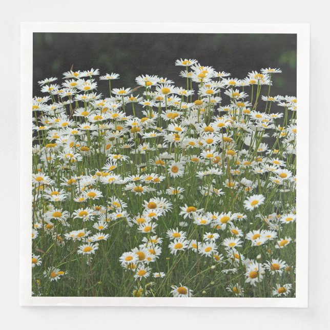 White Daisies Napkins (Front)