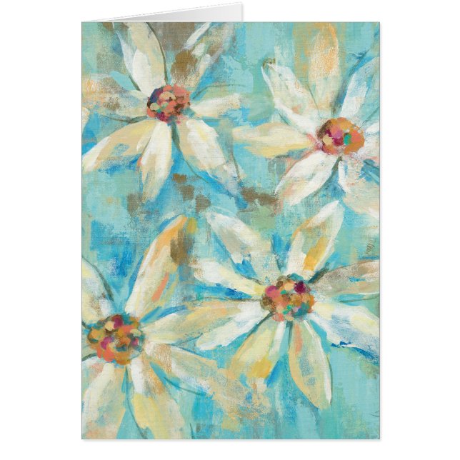 White Daisies on Blue (Front)