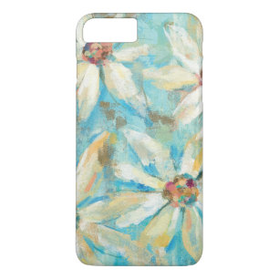 White Daisies on Blue Case-Mate iPhone Case