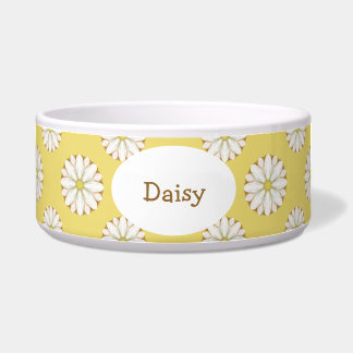 White Daisies on Golden Yellow