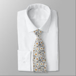 White Daisies on Silver Grey Floral Pattern Tie<br><div class="desc">This tie has a charming floral design featuring white daisies with yellow centres on a silver grey background. Perfect for the man who loves to garden, for weddings, or for women that love to wear ties for a sash to accent their outfit. Wear it in style! Designed by world renowned...</div>