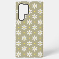 White Daisies Pattern Custom Background
