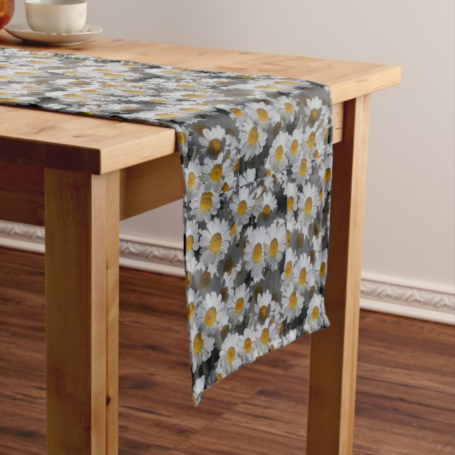 White Daisies  Short Table Runner (In Situ)