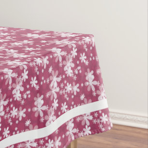 White daisies tablecloth