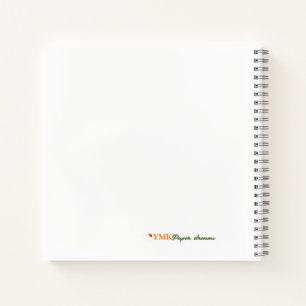 White Daisy 8.5x8.5” Spiral Notebook
