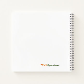 White Daisy 8.5x8.5” Spiral Notebook 