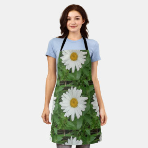 White Daisy Apron