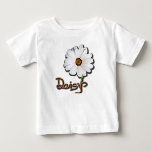 White Daisy Baby T-Shirt